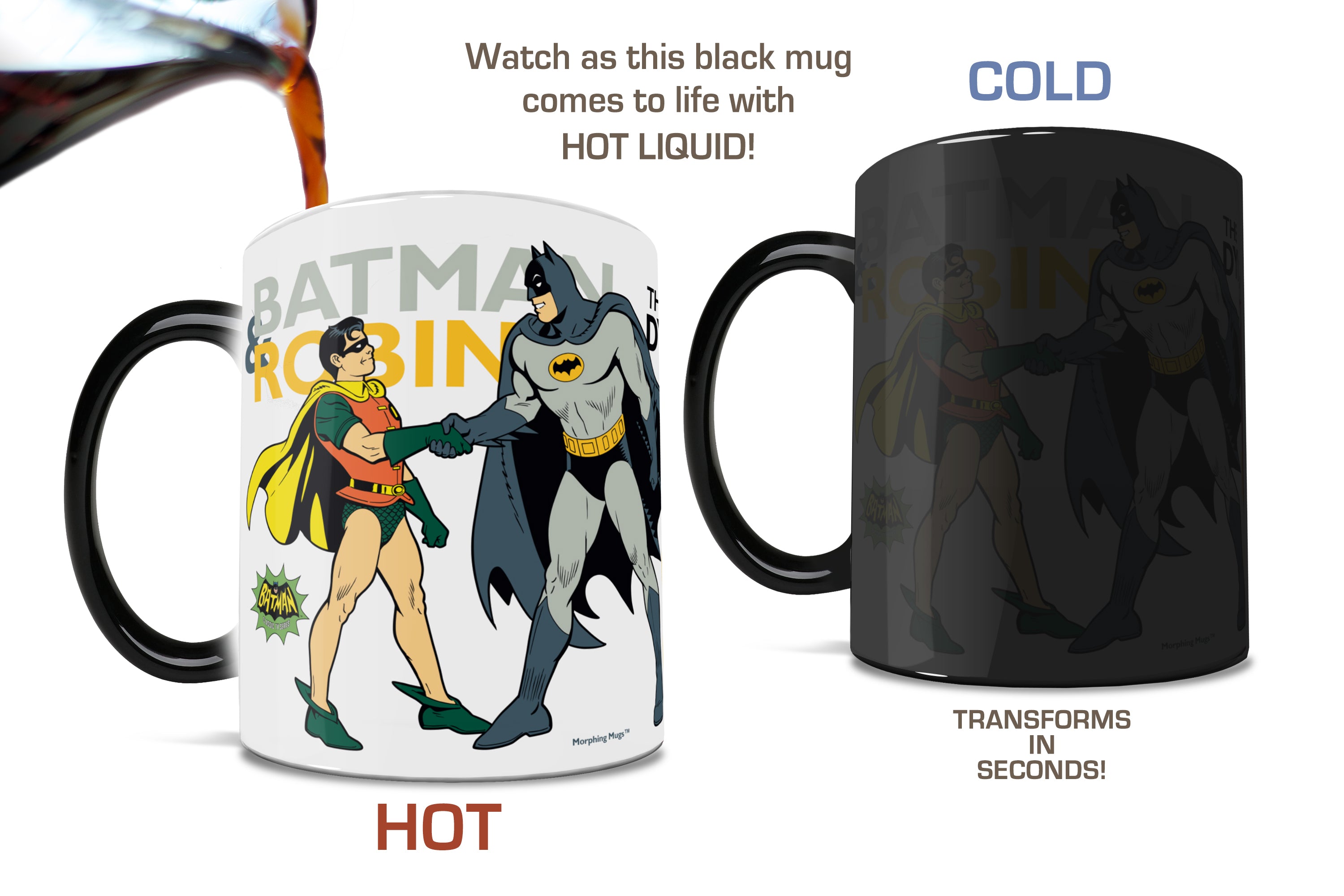 DC Comics (Batman: Classic TV Series - Dynamic Duo) Morphing Mugs® Heat-Sensitive Mug MMUG173